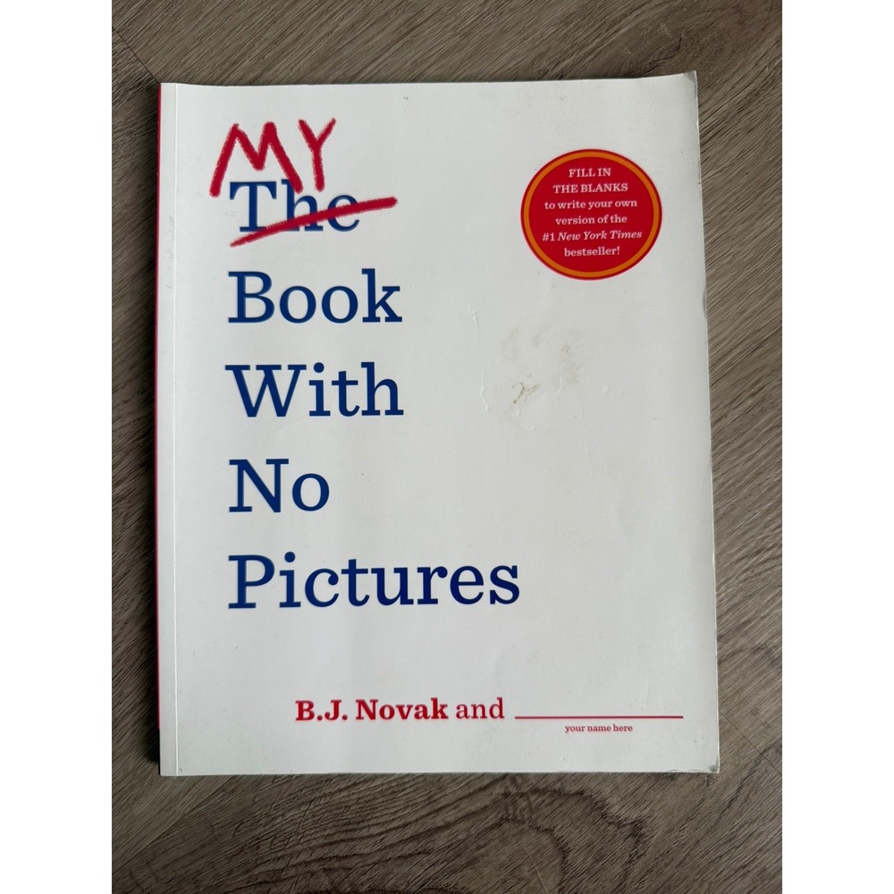 Penguin Kids My Book With No Pictures B.J. Novak Activity Paperback 2019 OS